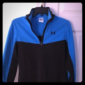Color Block Half Zip Fleece Pullover